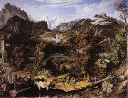 Joseph Anton Koch Swiss Landscape oil painting artist